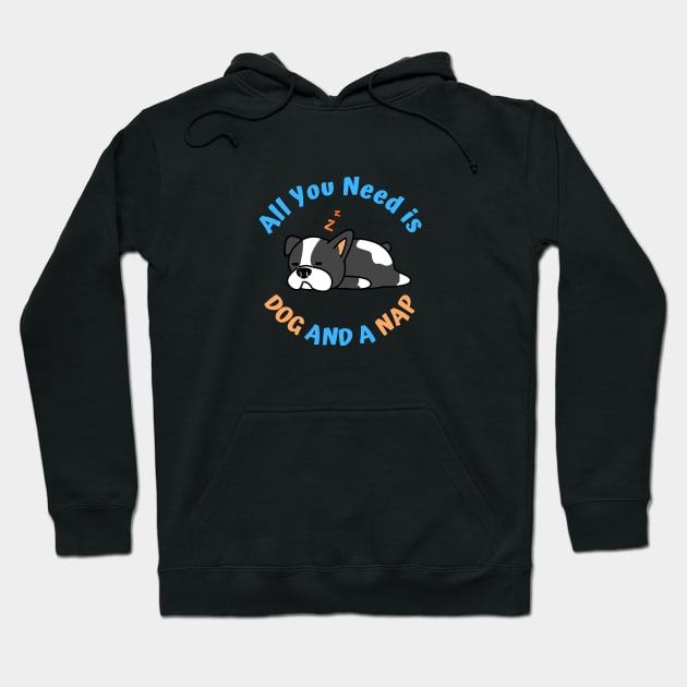 French Bulldog Needs a Nap Hoodie by JileeArt